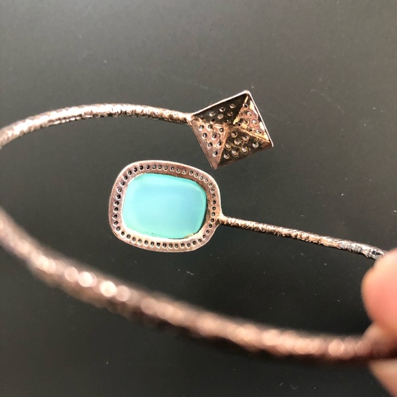 Stunning chalcedony & silver bracelet. - Picture 8 of 10